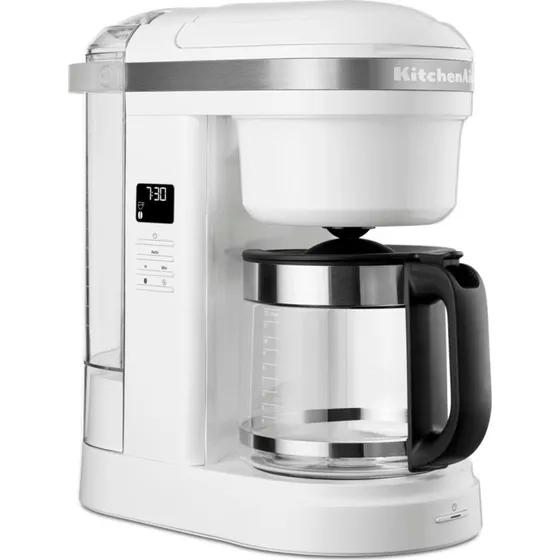 KitchenAid 5KCM1208EWH Kaffemaskine, Hvid, 12 kopper