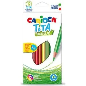 Carioca Tita Farveblyanter 3mm Trekantet 12 Farver