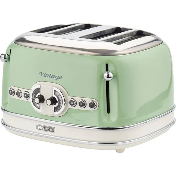 Ariete 156 Vintage Brødrister 4 skiver Grøn