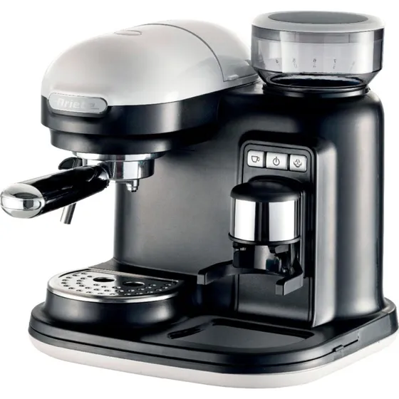 Ariete Moderna 1318 Espressomaskine med Kaffekværn, Hvid