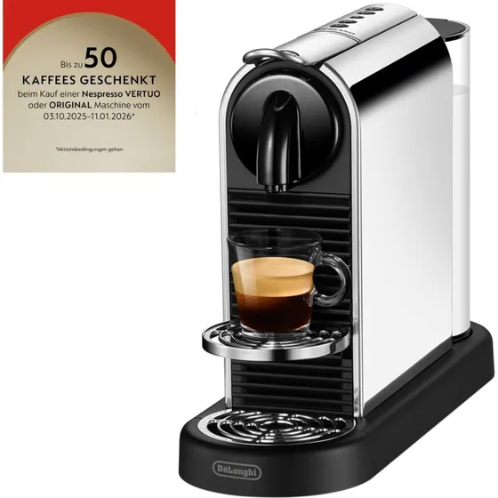De'Longhi CitiZ EN220.M Platin Kapselkaffemaskine
