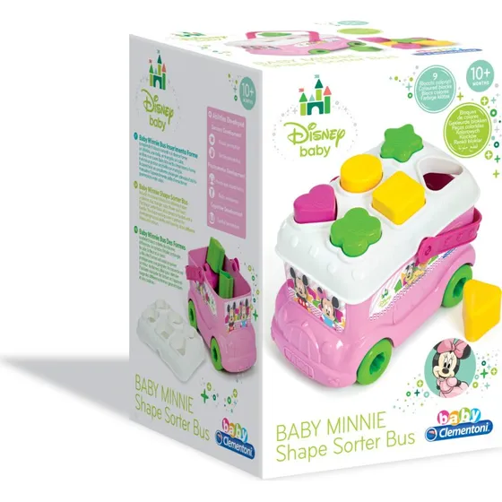 Clementoni Disney Minnie Mouse Bus Puttekasse – 9 Former, 10+ Måneder