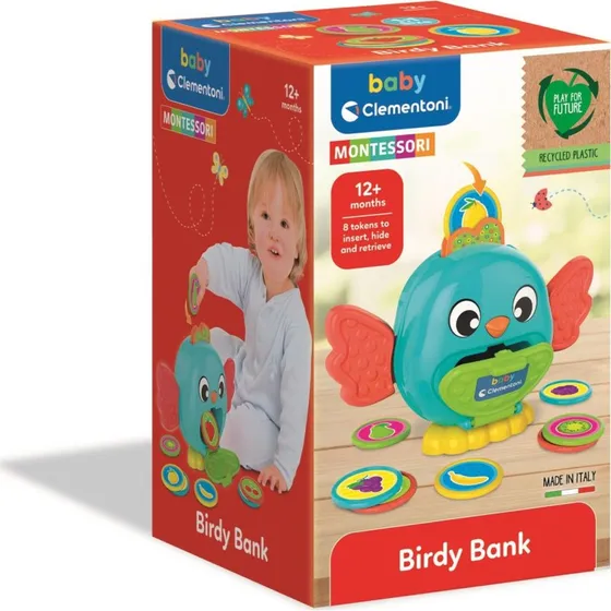 Clementoni Safe Box med Mønter – Montessori-lege for 10 måneder+