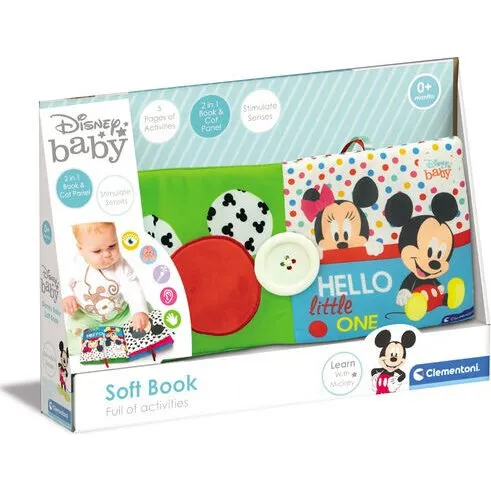 Clementoni Baby Disney Blød Bog med Mickey Mouse