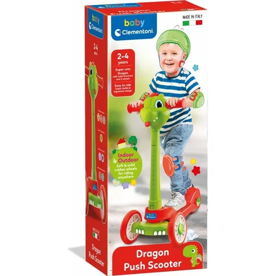 Clementoni Løbehjul 3 Hjul - Drage, 2+ år