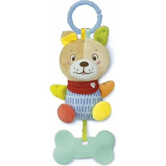 Clementoni Lovely Dog Blød Rangle, 20 cm, maskinvaskbar