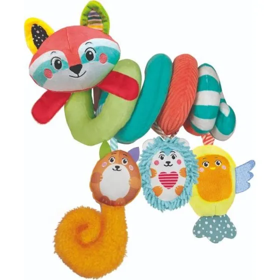 Clementoni Soft Spiral Happy Animals - Blød Puslespil til Klapvogn