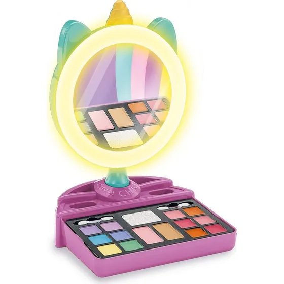 Clementoni Unicorn Mirror Beauty Set med oplyst spejl og make-uppalet