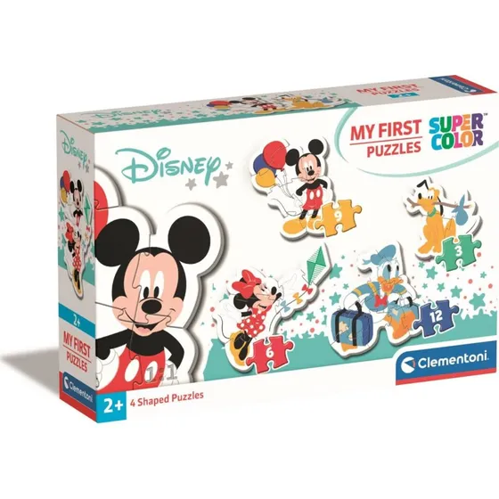 Clementoni Mickey Mouse Puslespil - 4 Stk, Color