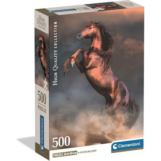 Clementoni Wild Red Stallion 500 Brikker Puslespil