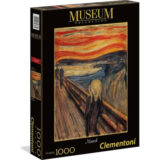 Clementoni Museum Collection Puslespil - Munch: Skriget, 1000 Brikker