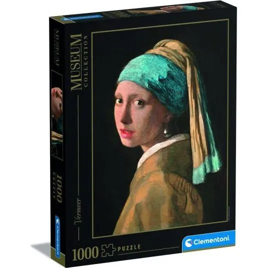 Clementoni Museum Collection Puslespil – 1000 Brikker: Girl with a Pearl Earring