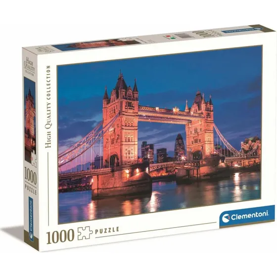 Clementoni Tower Bridge - 1000 Brikker - Nattetid