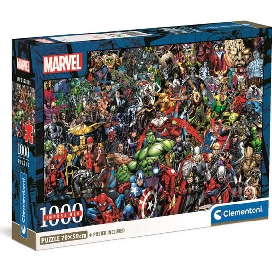 Clementoni Marvel Avengers Impossible Puslespil 1000 Brikker