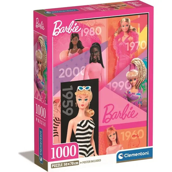 Clementoni Barbie Puslespil 1000 Brikker