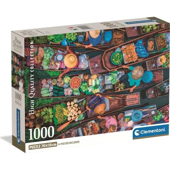 Clementoni Puslespil 1000 Pcs Thai Floating Market
