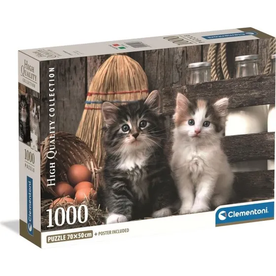 Clementoni Lovely Kittens 1000 Brikker Puslespil