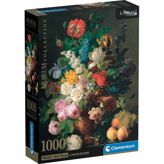 Clementoni Bowl of Flowers - Puslespil 1000 brikker - Louvre-inspireret