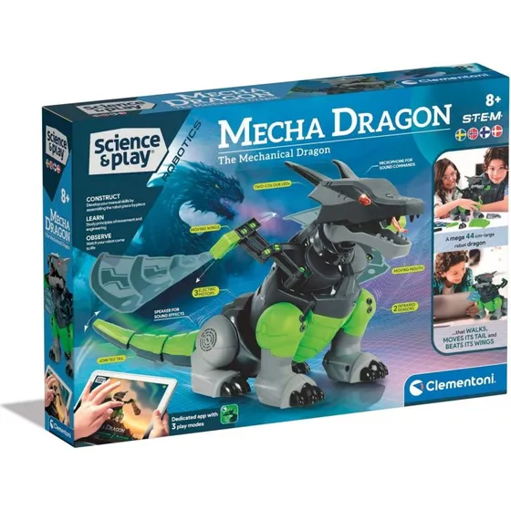 Clementoni Mecha Dragon Robot - 44 cm, 22 funktioner