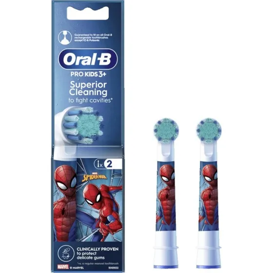 Oral-B Spiderman EB10S Børstehoveder, 2 stk