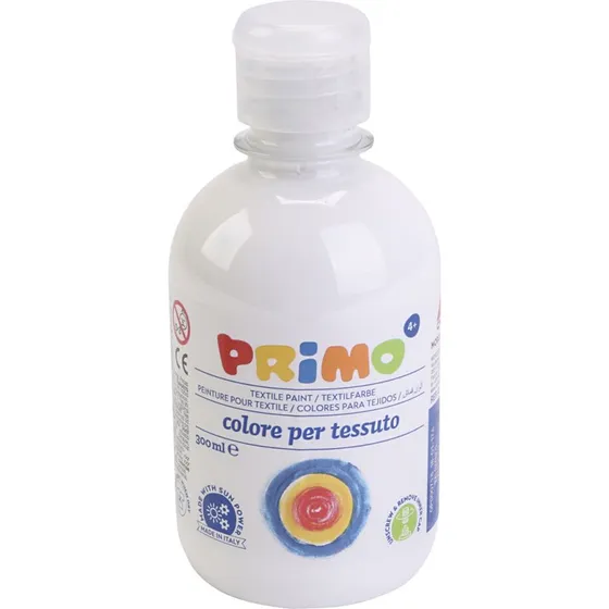 Tekstilmaling - Hvid - 300 ml