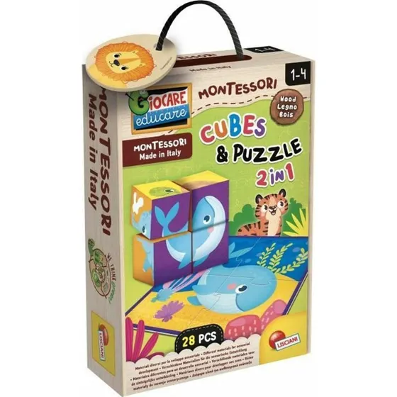 Lisciani Giochi Cubes & Puzzle, 28 dele, 12 måneder+