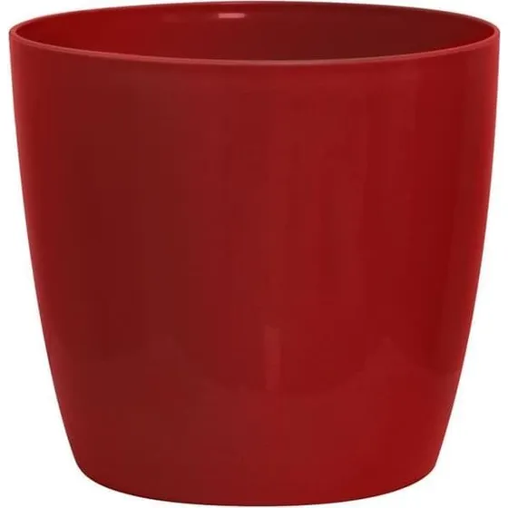Garden ID Urtepotte Rød Skinnende 30 x 27 cm med hjul