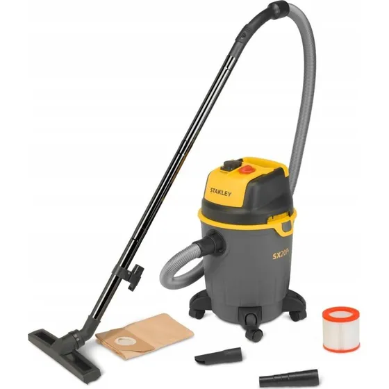 Stanley SXVC20PTE 1200W 20L Våd-/tørsuger Sort/Gul