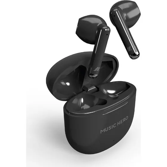 SBS Nubox Earbuds, 3 Timer, USB-C, Sort