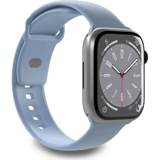 Puro Icon Silikon Urrem til Apple Watch 42-45mm, Blå