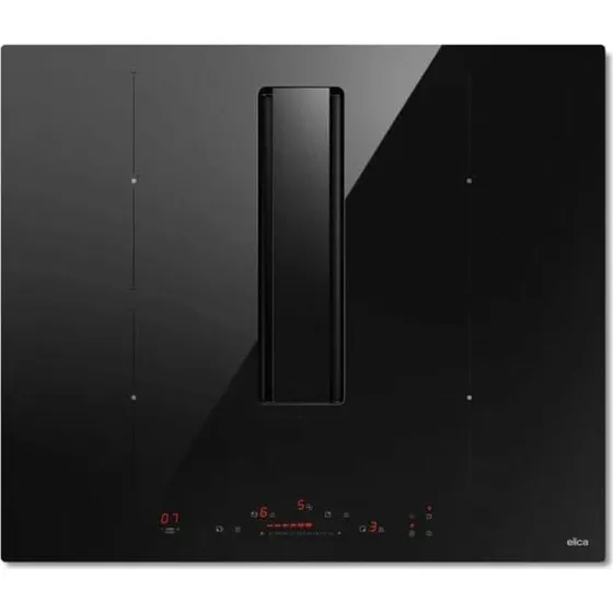 Elica NikolaTesla Alpha B 60 cm Induktionskogeplade, Sort, 7400 W