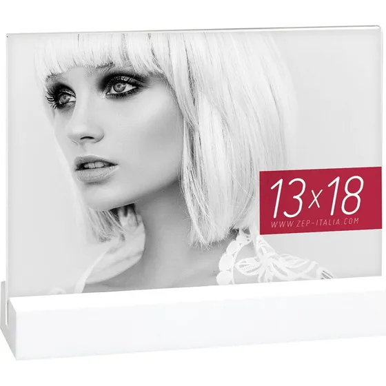 ZEP Dresda AQ657W Billedramme 13x18cm Hvid Akryl/Træ