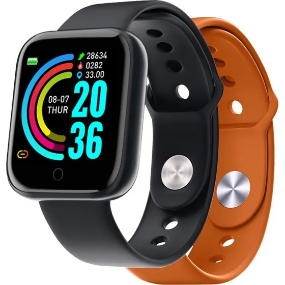 Celly Trainerbeat Smartwatch Sort + Orange, 1,44"