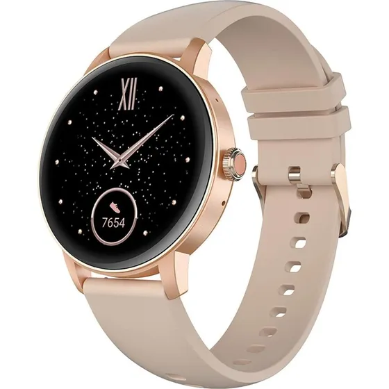 Celly Trainerround2 Smartwatch Rund, Rosa, 120 timer