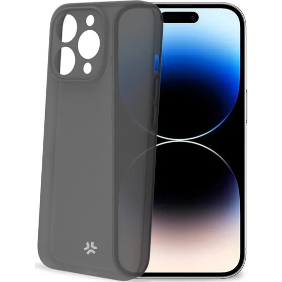 Celly SPACE Super tyndt etui til iPhone 15 Pro, Sort