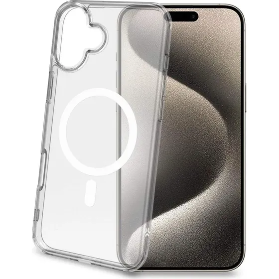Gelskinmag TPU Cover MagSafe-kompatibelt iPhone 16 Plus Transparent