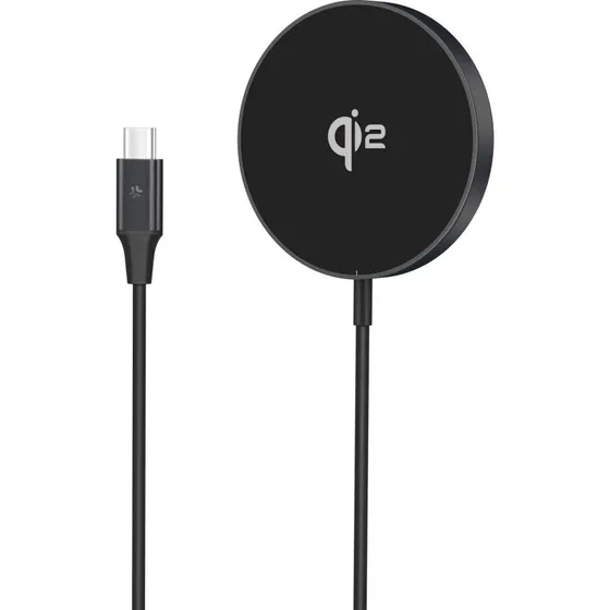 ESR HaloLock Qi2 Mini Trådløs Oplader 15W, MagSafe-kompatibel, Sort
