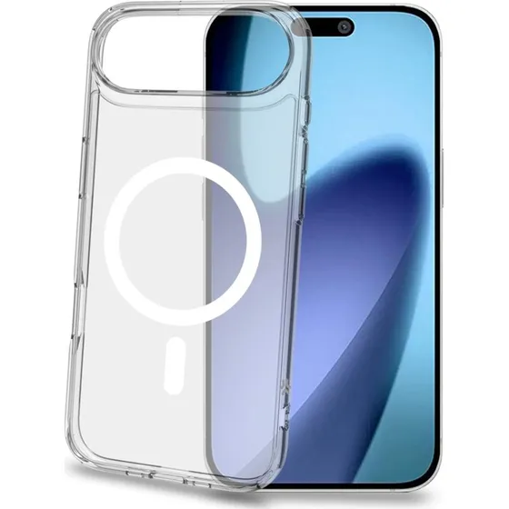 Celly Gelskinmag TPU MagSafe-Case til iPhone 17 Air, transparent