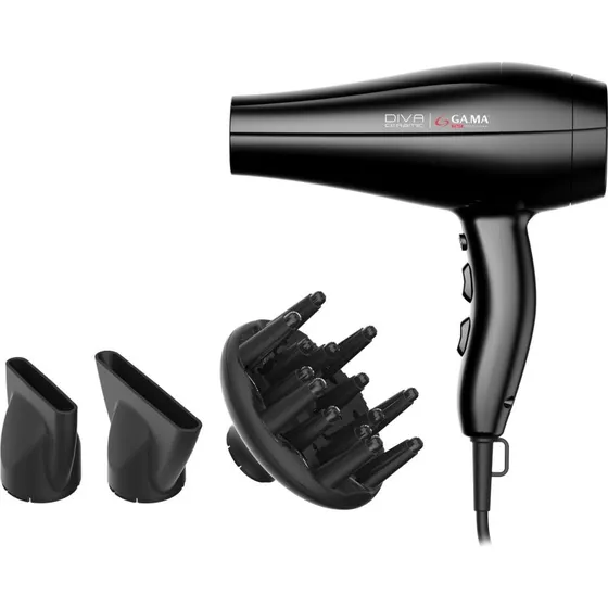 GA.MA Diva Ceramic Hårtørrer 2300W, Sort