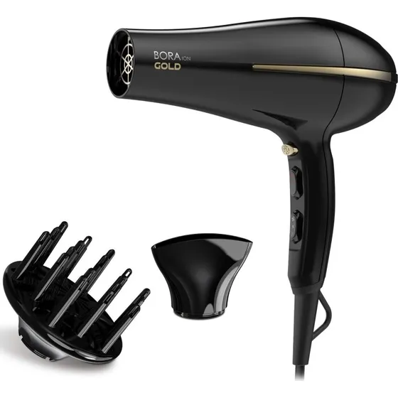 GA.MA Bora ION Gold Hårtørrer GH0825, 2200W, Sort
