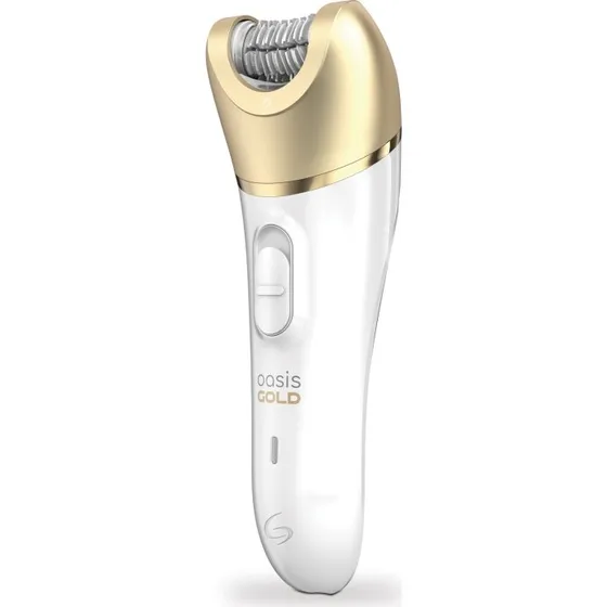 GA.MA Epilator Oasis Gold GE1550, Guld/Hvid, Trådløs, 2 Hastigheder