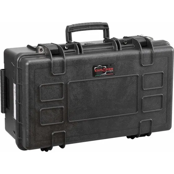 Explorer 5221 HL/WS Flightcase med Skum, Sort, 520x290x210mm
