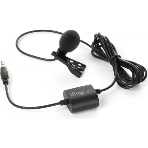 IK Multimedia iRig Mic Lav, sort, clip-on lavalier mikrofon
