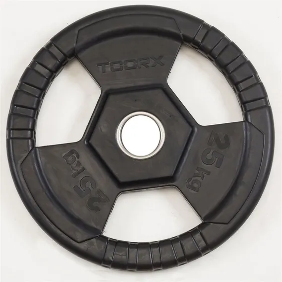 Toorx Vægtskive Gummi 25 kg – Olympisk Standard