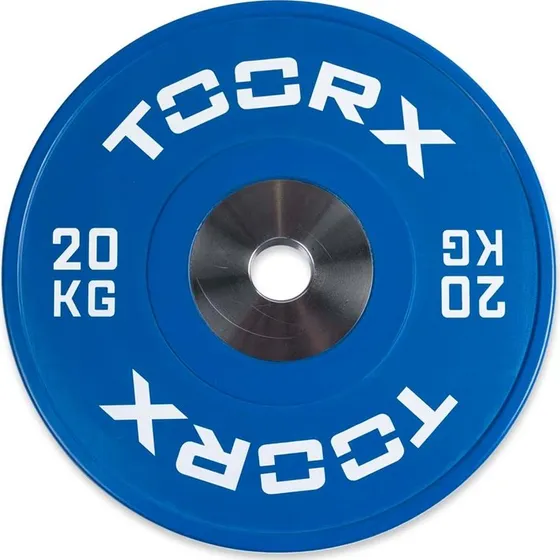 Toorx Competition Bumperplate 20 kg, Blå
