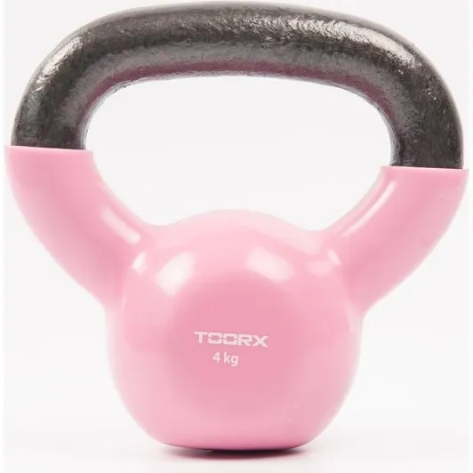 Toorx Vinyl Kettlebell 4 kg - Rød