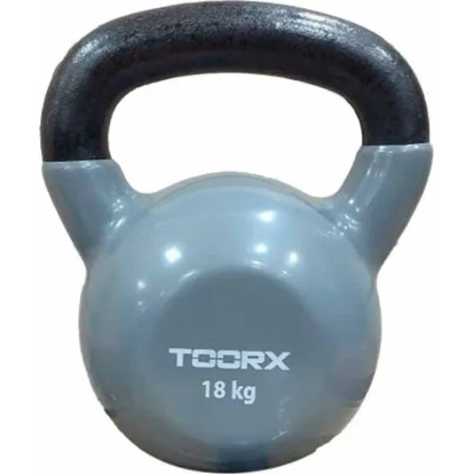 Toorx Vinyl Kettlebell 18 kg – Grå
