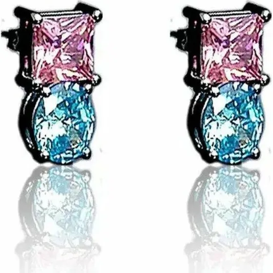 Chiara Ferragni Princess Crystal Rainbow Øreringe, Metal, Multifarvet, 2 cm