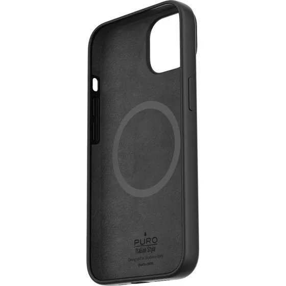 Puro Icon Mag-cover til iPhone 13/14, Sort
