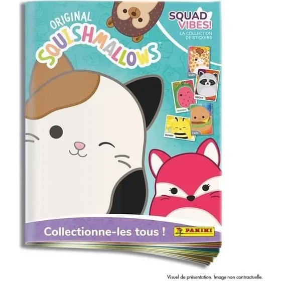 Panini Squishmallows Klistermærkealbum – 40 sider, 188 mærker